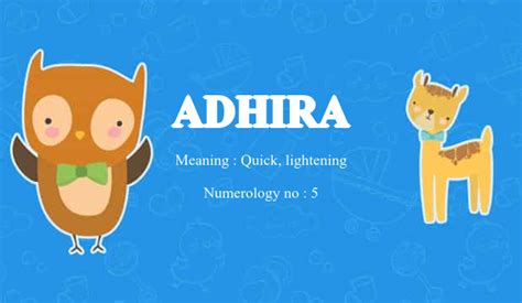 adhira meaning in english
